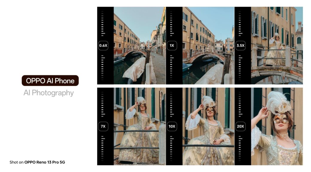 OPPO AI Zoom with 3.5x telephoto lens